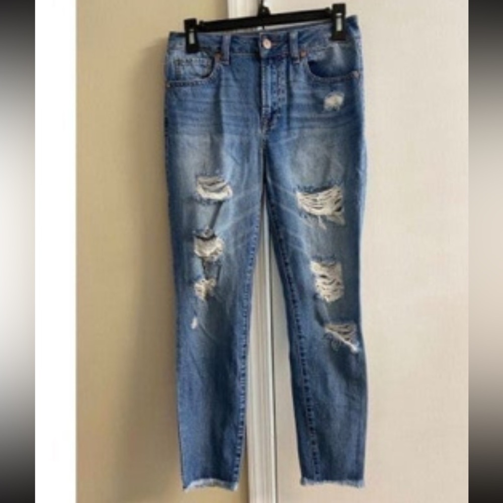 Rewash Light Blue Distressed Skinny Jeans Sz 26